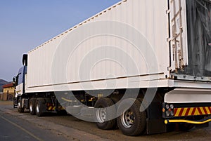 Heavy Goods in Transit - White Lorry