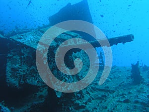 Heavy gun at stern of Thistleg