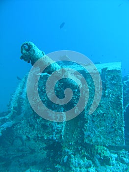 Heavy gun at stern of Thistleg