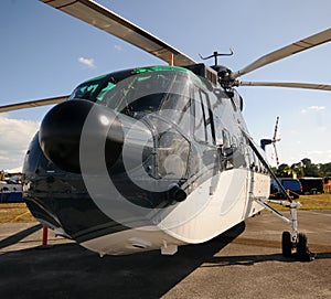 Heavy helicopter front view