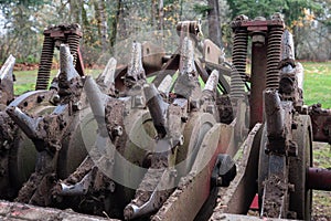 Heavy industrial soil digging equipment