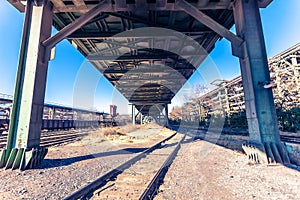 Heavy industry factory scene