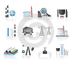 Heavy industry icons