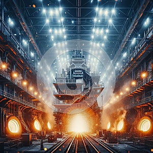 Heavy Industry inside: Steel melting machinery