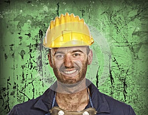 Heavy industry worker portrait