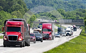Heavy Interstate Traffic As Fuel Prices Climb