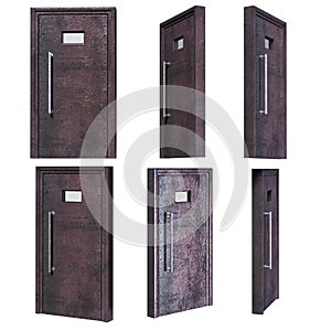 Heavy Iron Prison Cell Door, 3D Illustration, 3D Rendering