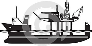 Heavy lift ship carry oil platform