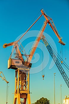 Heavy load dockside cranes