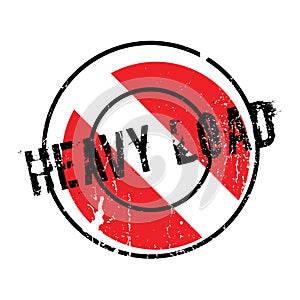 Heavy Load rubber stamp