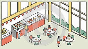 Heavy machinery on construction site, vector design Generative AI