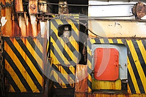 Heavy machinery industrial wall background texture