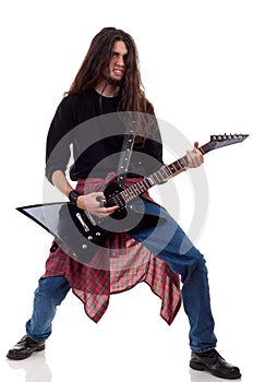 Heavy metal guitarist