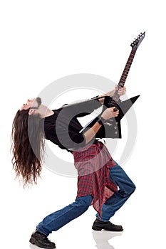 Heavy metal guitarist