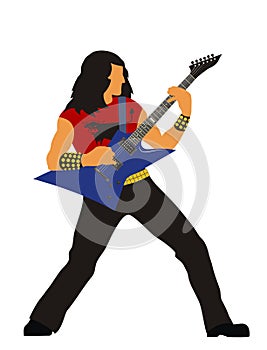 Heavy metal guitarist