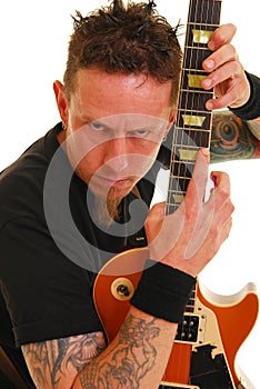 Heavy metal guitarist