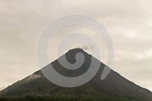 Heavy mist over Arenal Volcano, Costa Rica