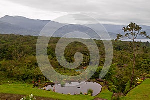 Heavy mist over Arenal Volcano, Costa Rica