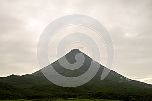 Heavy mist over Arenal Volcano, Costa Rica