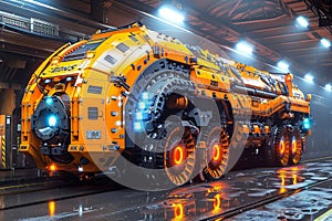 Heavy mobile crane utilized for lifting operations during tunnel diversion project