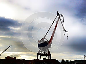 Heavy old crane