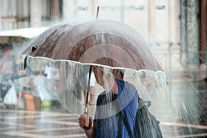 Pesado la lluvia 