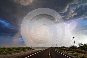 Heavy rain falls from a monsoon storm in Arizona