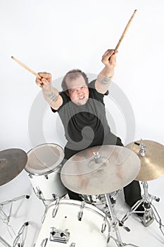 Heavy rock drummer