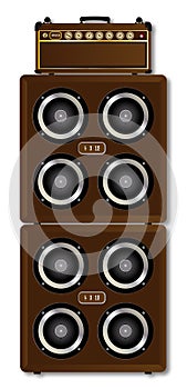 Heavy Rock Guitar Stack