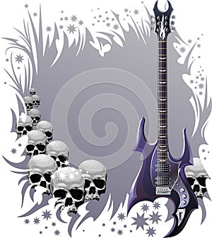 Heavy rock style background