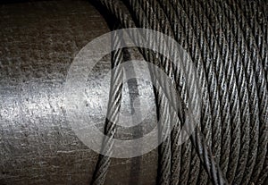 Heavy steel wire cable in industry