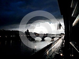 A heavy storm in Florence - Italy