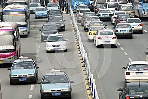 Heavy traffic in China