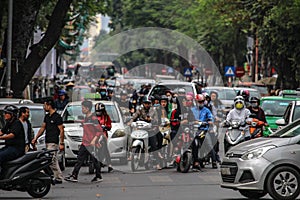 Heavy traffic Hanoi