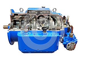 Heavy truck automatic transmission isolated