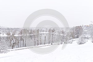 Heavy Winter Snow In Bucharest