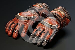 Heavyduty leather work gloves with reinforced palm