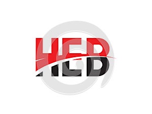 HEB Letter Initial Logo Design Vector Illustration