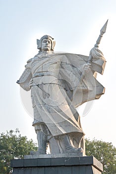 Zhao Yun Statues at Zilong Square in Zhengding, Hebei, China. photo