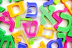 The Hebrew Alphabet Letters photo