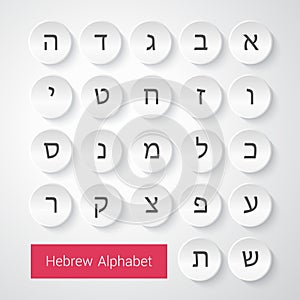 Hebrew alphabet photo