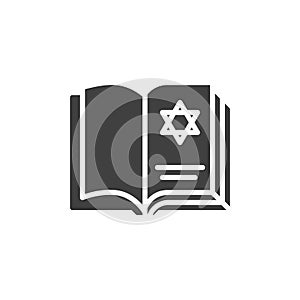 Hebrew Bible vector icon