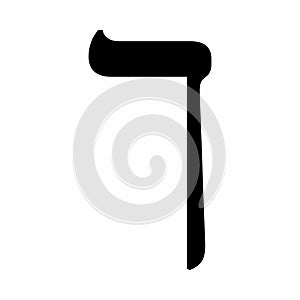 Hebrew letter Final Kaf photo