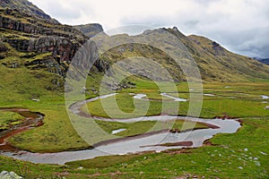 Hecho valley in Huesca province, Aragon, Span photo