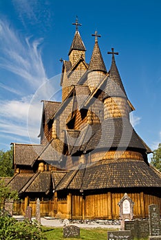 Heddal stave church photo