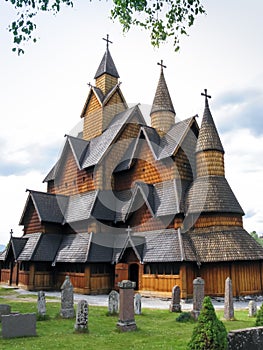 Heddal Stave Church in Telemark, Norway photo