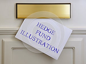 Hedge fund illustration Letter Delivery