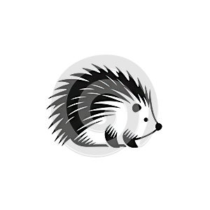 Hedgehog Icon, Porcupine Symbol, Echidna Silhouette