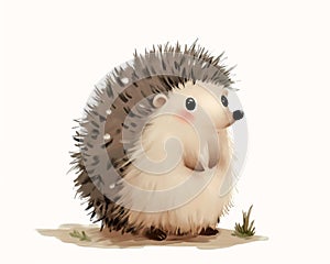 hedgehog white face black eyes standing grass highly tv rust painfully adorable arms behind back tumbleweed berserk
