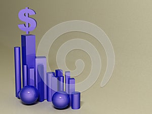 Hegemony of the dollar. abstract background